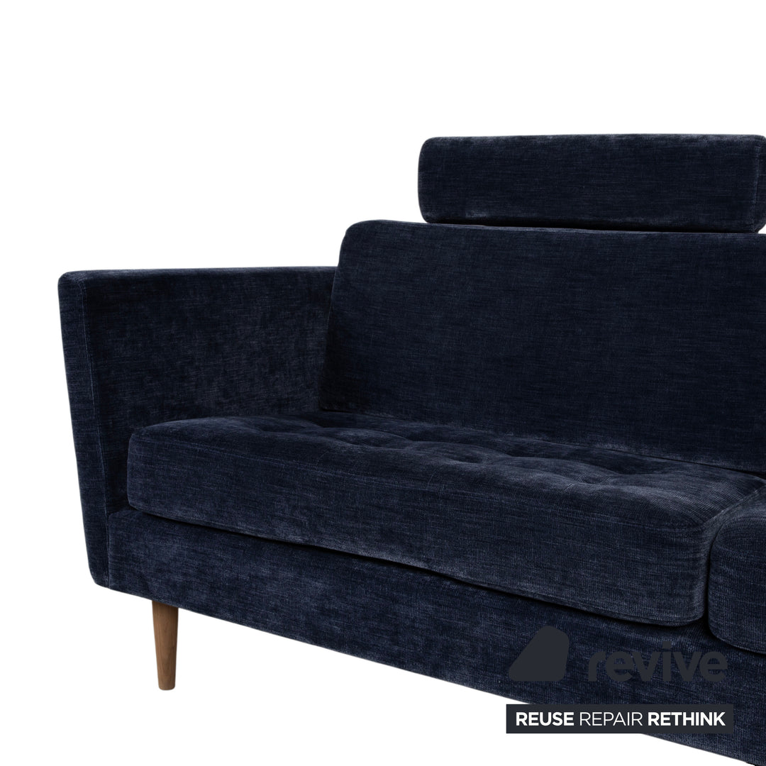 BoConcept Osaka Stoff Ecksofa Blau Sofa Couch Kopfstützen manuelle Funktion