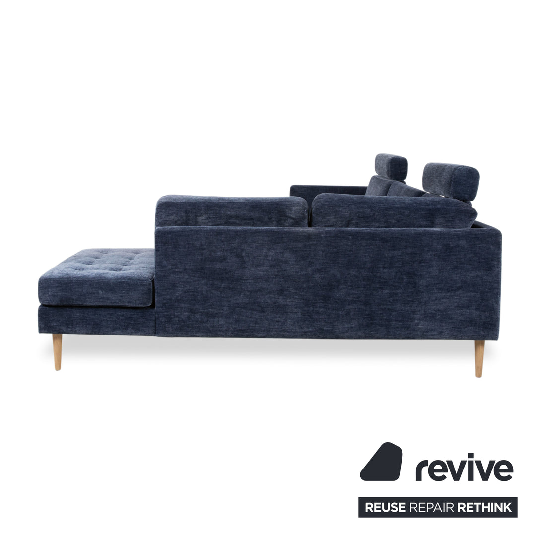 BoConcept Osaka Stoff Ecksofa Blau Sofa Couch Kopfstützen manuelle Funktion