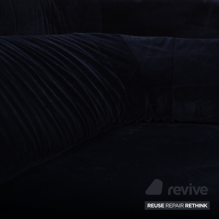 BoConcept Ottawa Samt Stoff Liege Blau Sofa Couch