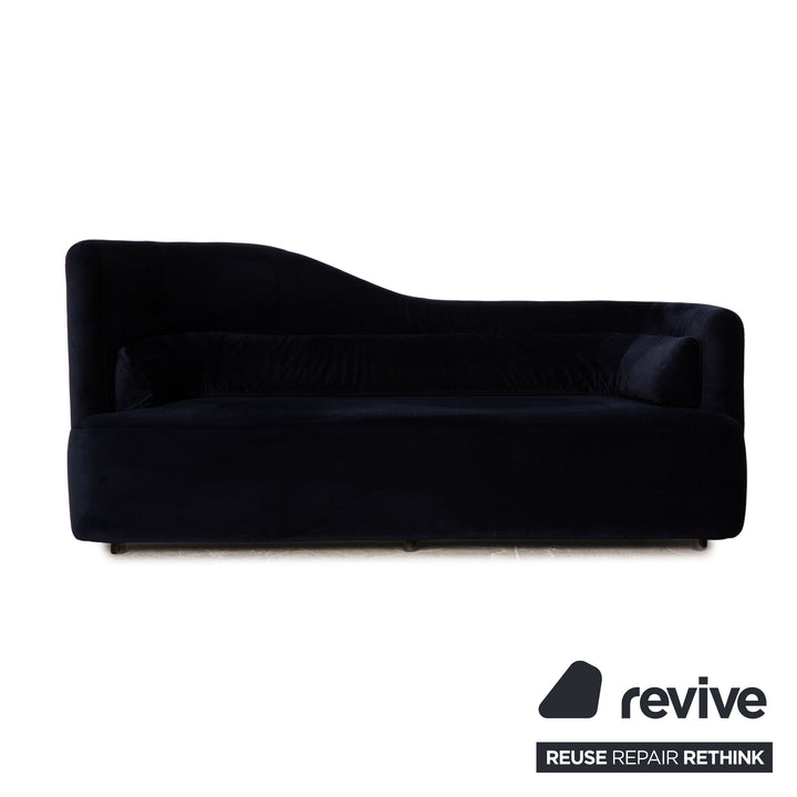 BoConcept Ottawa Velvet Fabric Lounger Blue Sofa Couch