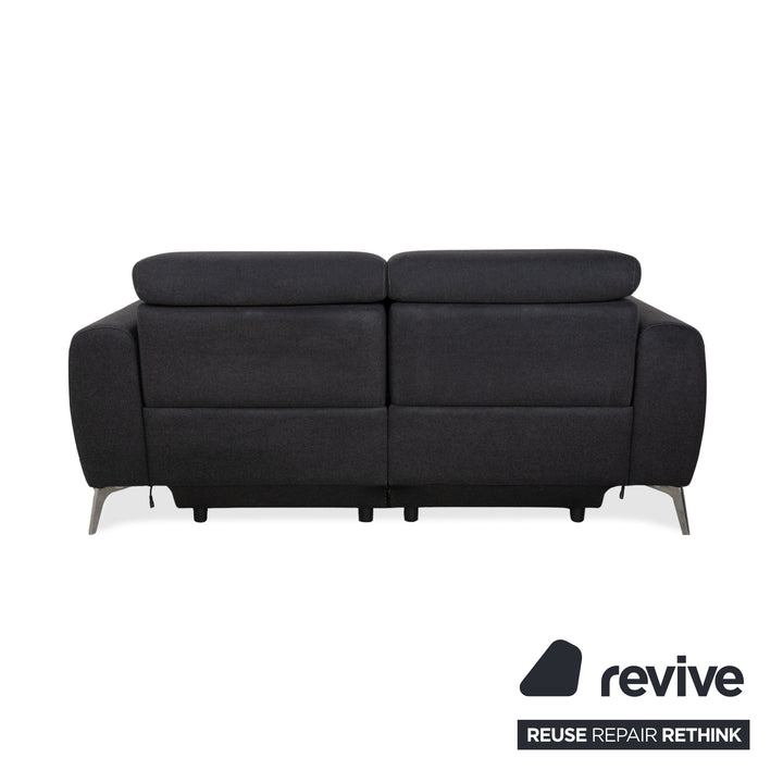 BoConcept Pravo Fabric Two-Seater Sofa Dark Grey Couch with Electric Function