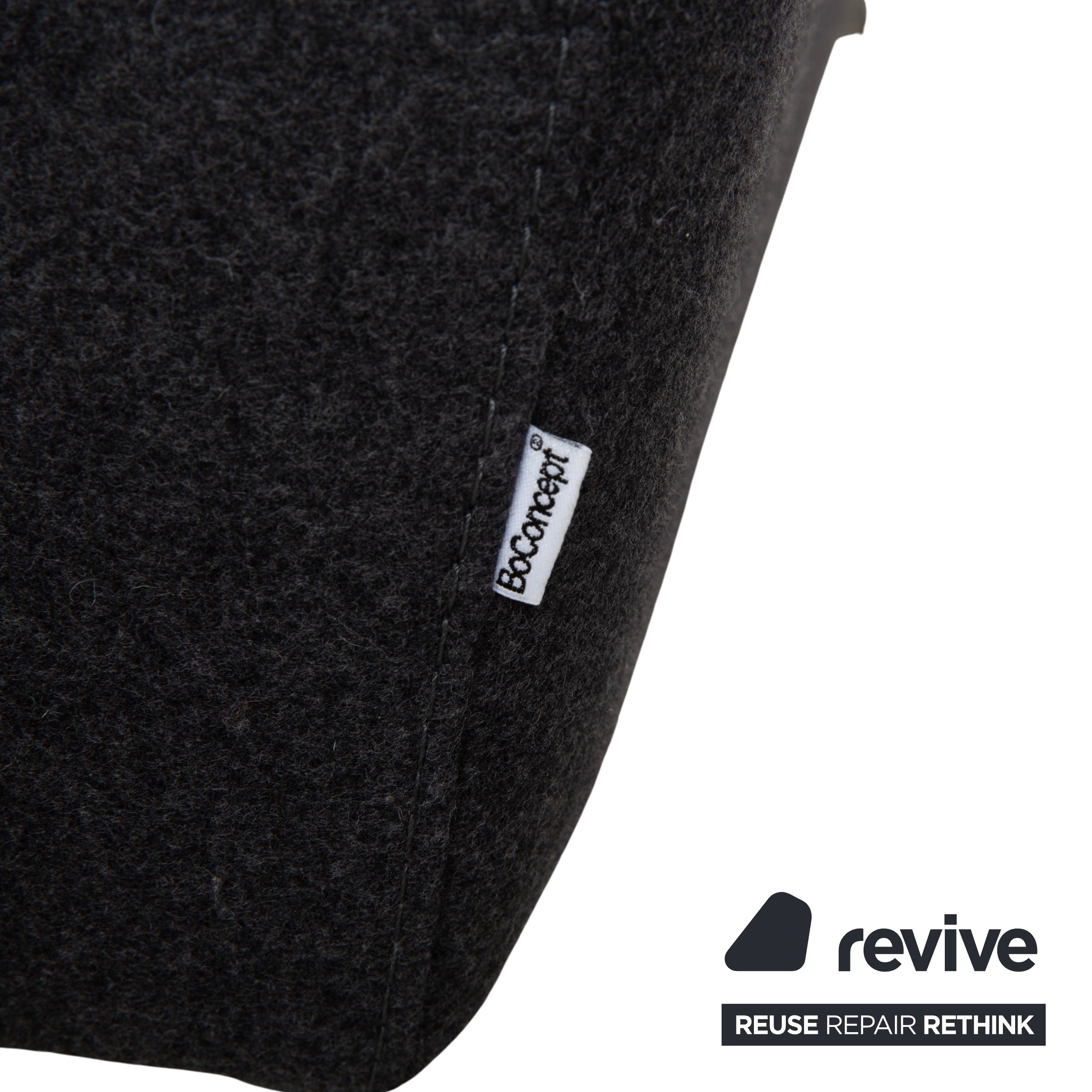 BoConcept Pravo Stoff Zweisitzer Dunkelgrau Sofa Couch elektrische Funktion