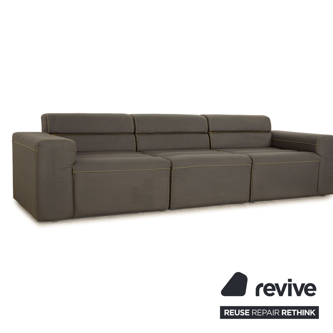 BoConcept Smartville Stoff Dreisitzer Grau Sofa Couch