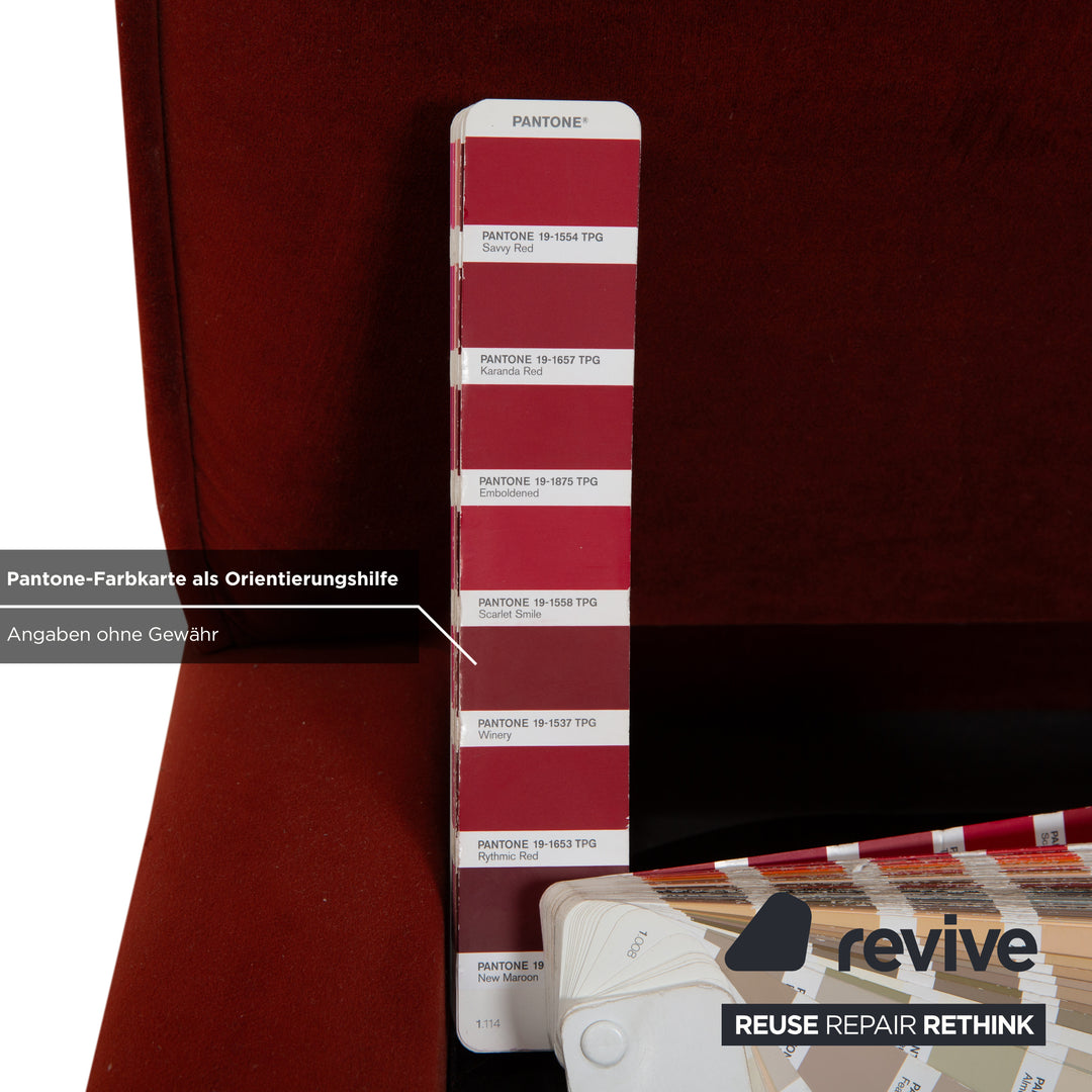 BoConcept Stoff Bett Rot 180x200