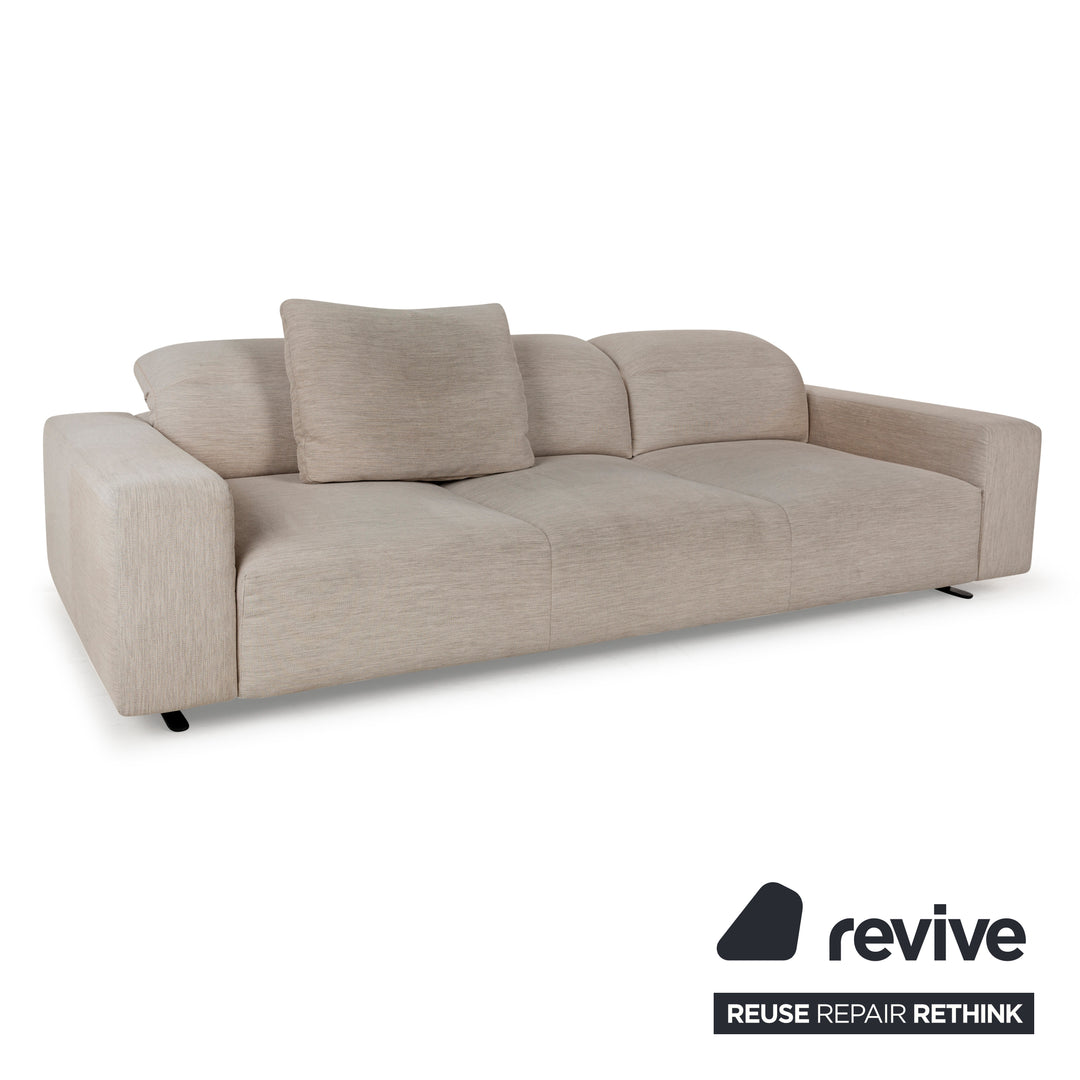 BoConcept Stoff Dreisitzer Beige Sofa Couch manuelle Funktion