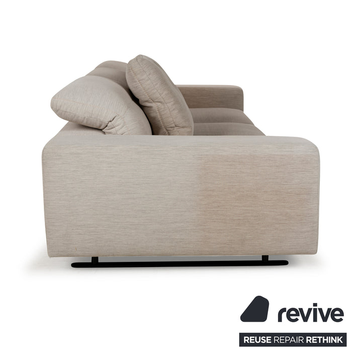 BoConcept Stoff Dreisitzer Beige Sofa Couch manuelle Funktion