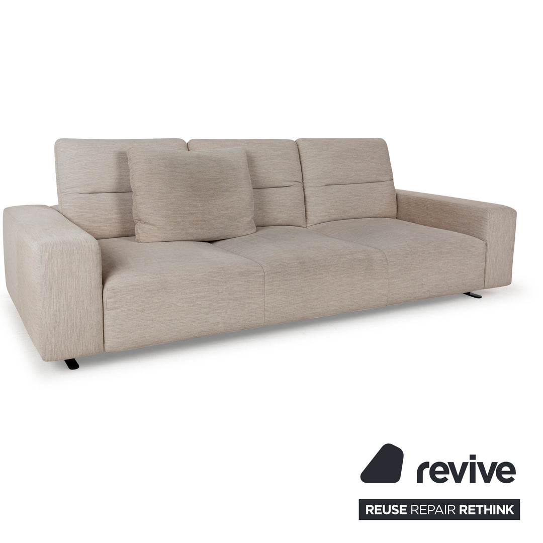 BoConcept Stoff Dreisitzer Beige Sofa Couch manuelle Funktion