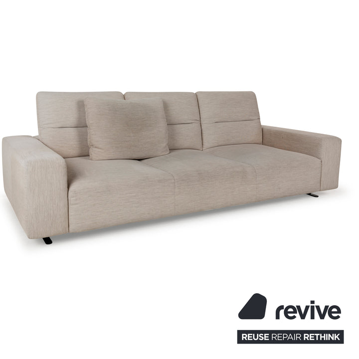 Canapé 3 places en tissu beige BoConcept avec fonction manuelle