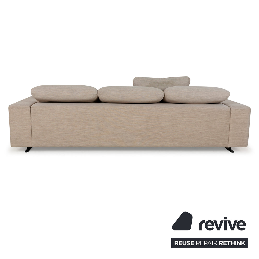 Canapé 3 places en tissu beige BoConcept avec fonction manuelle