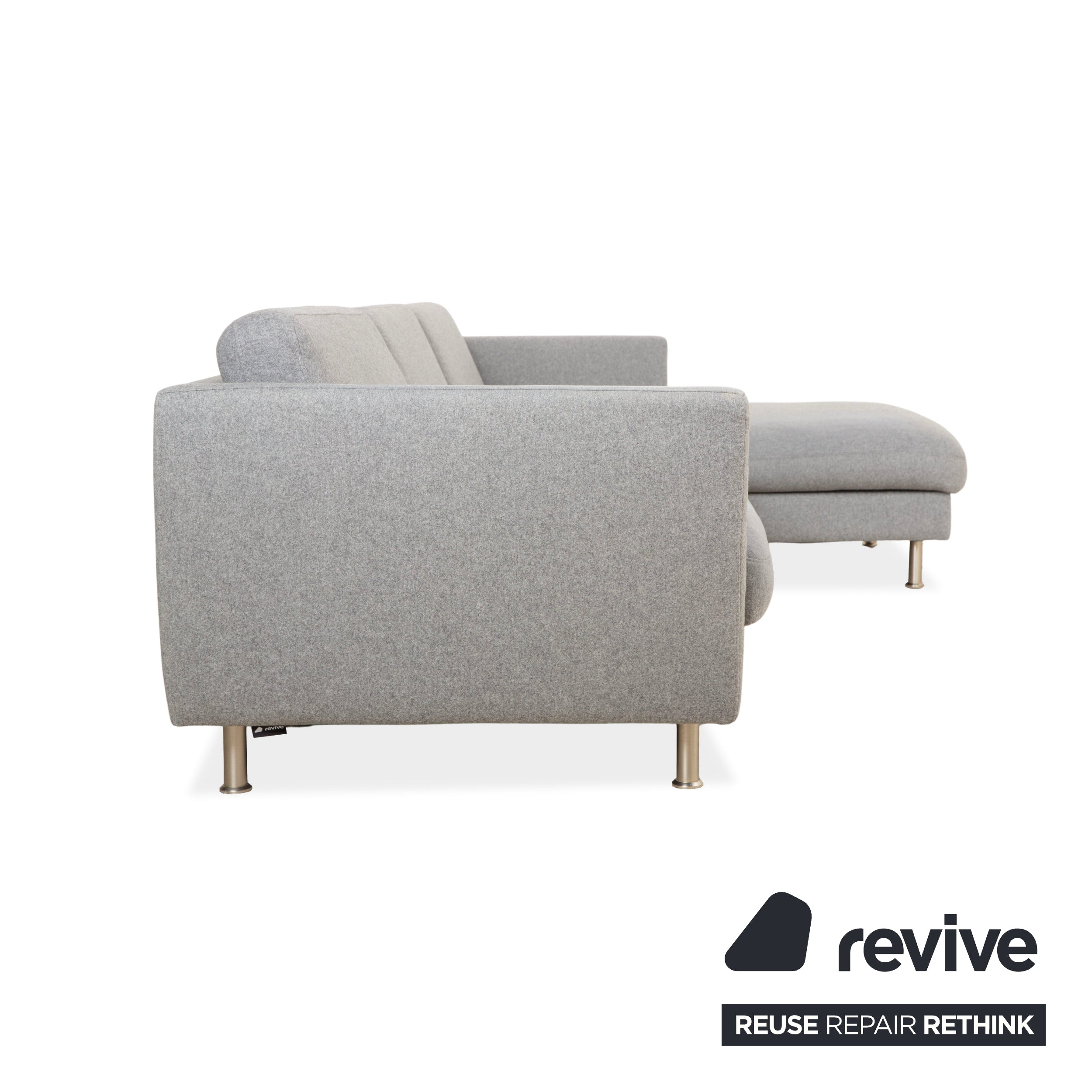 BoConcept Stoff Ecksofa Grau Sofa Couch
