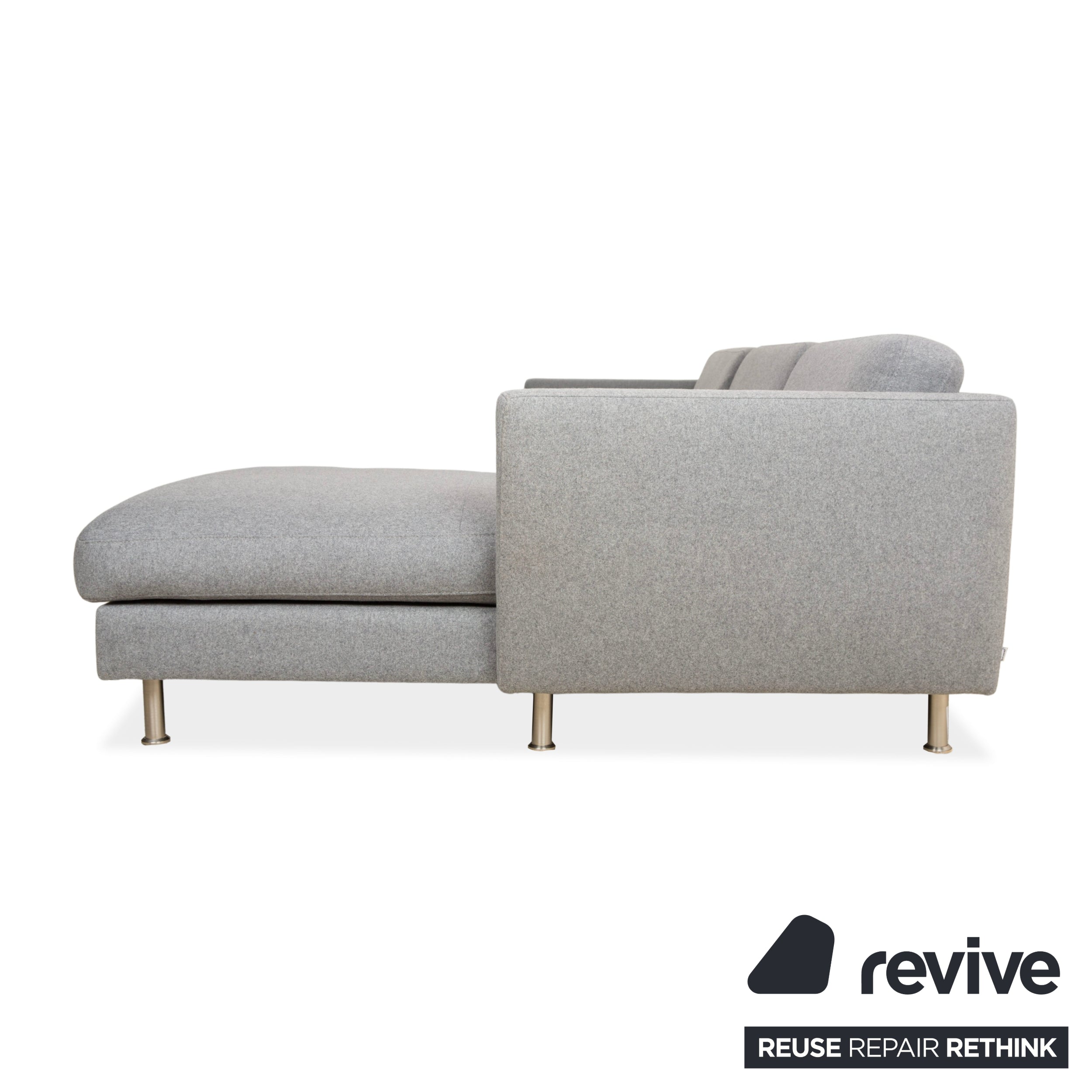 BoConcept Stoff Ecksofa Grau Sofa Couch