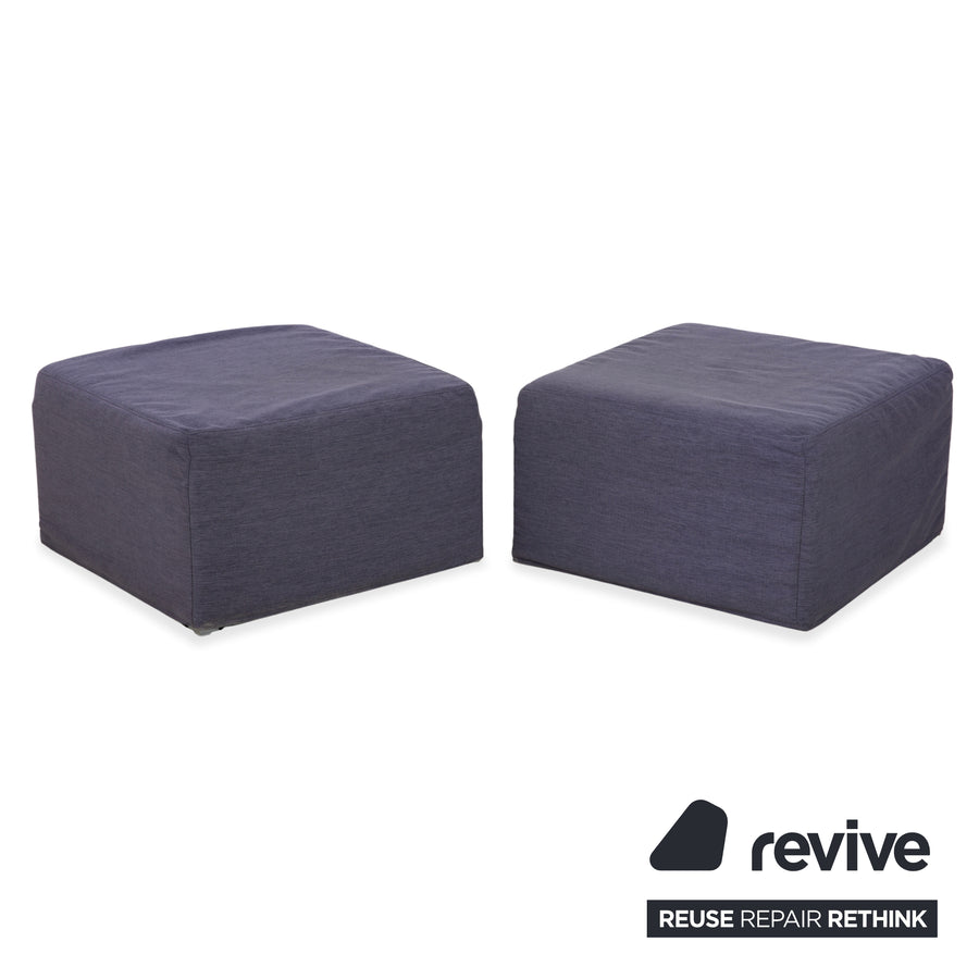 Pouf-lit BoConcept Xtra en tissu gris, 2 places, à commande manuelle