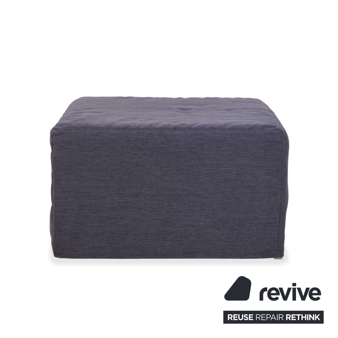 Pouf-lit en tissu BoConcept xtra gris à fonction manuelle