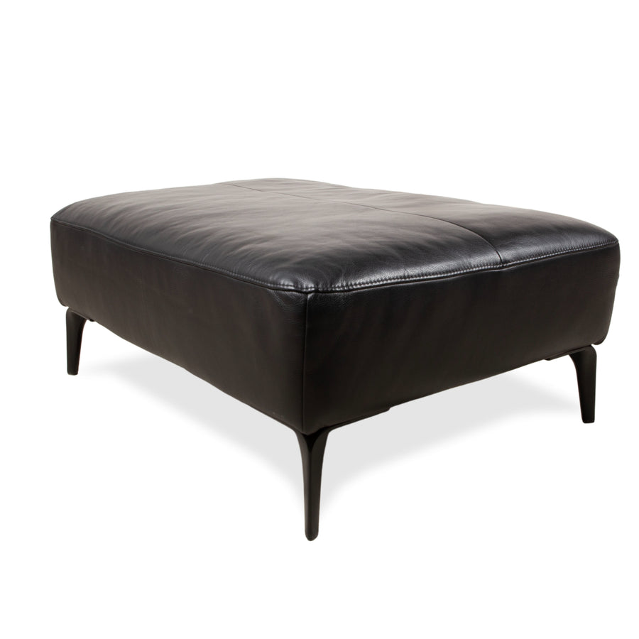 BoConcept Zurich Leather Stool Black