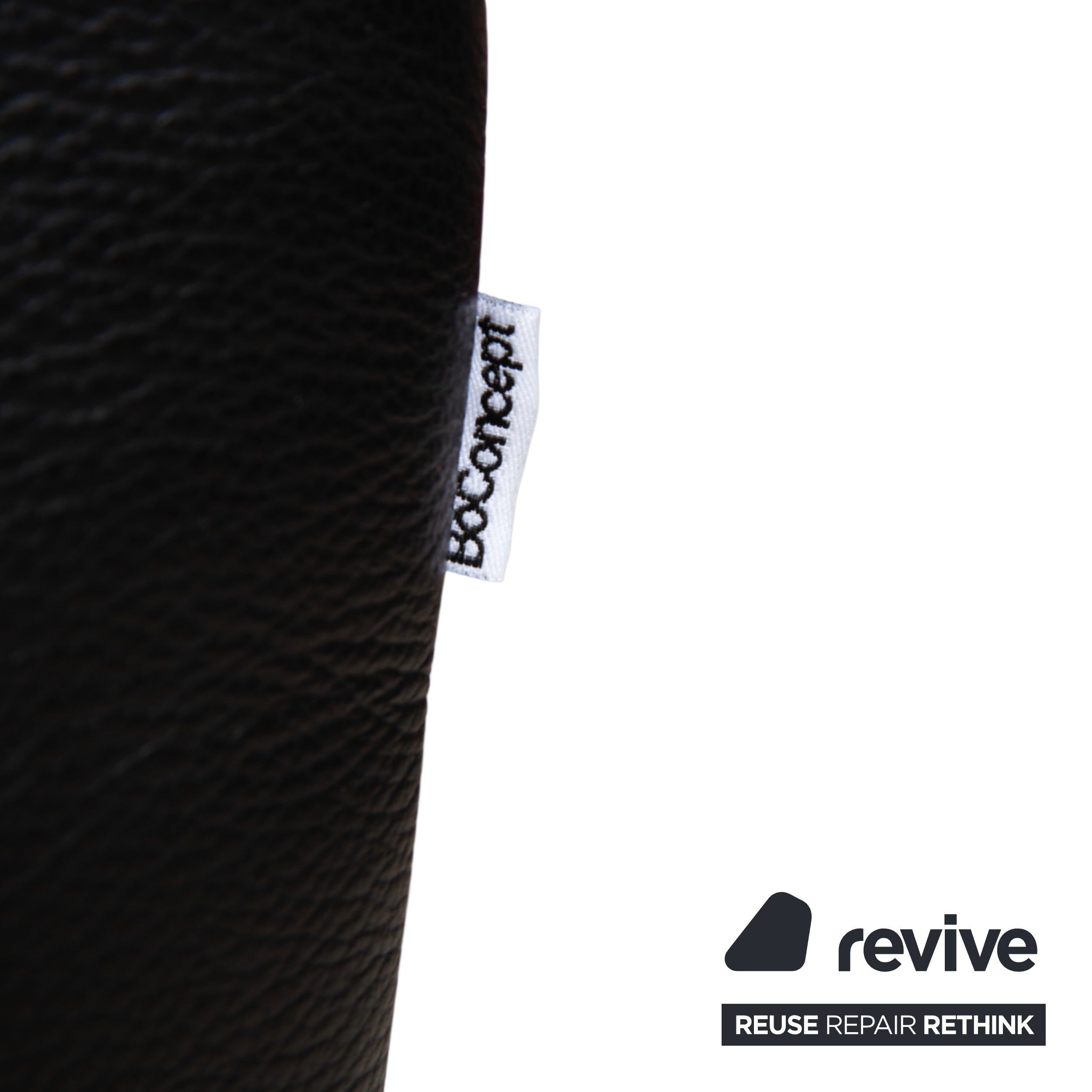 BoConcept Zürich Leder Hocker Schwarz