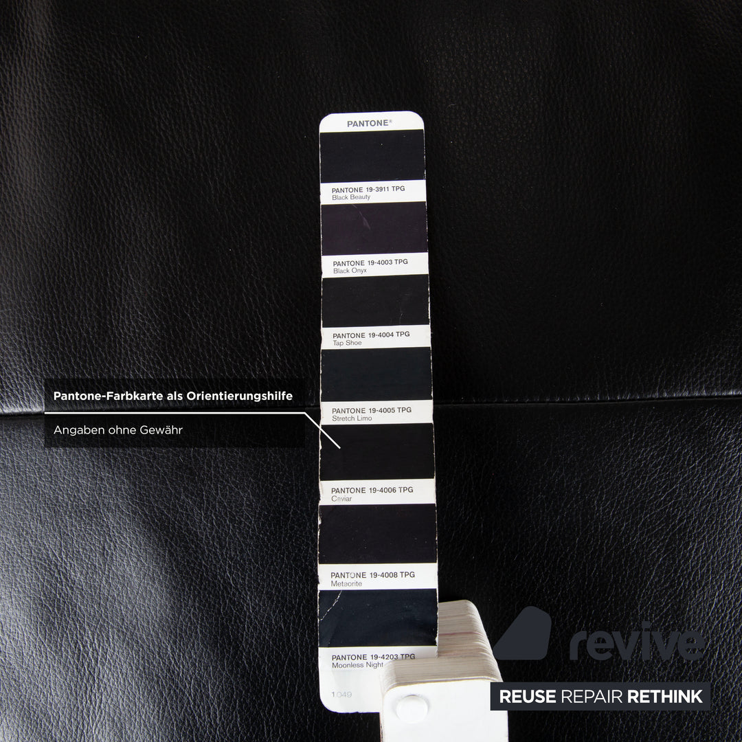 Tabouret en cuir noir BoConcept Zurich