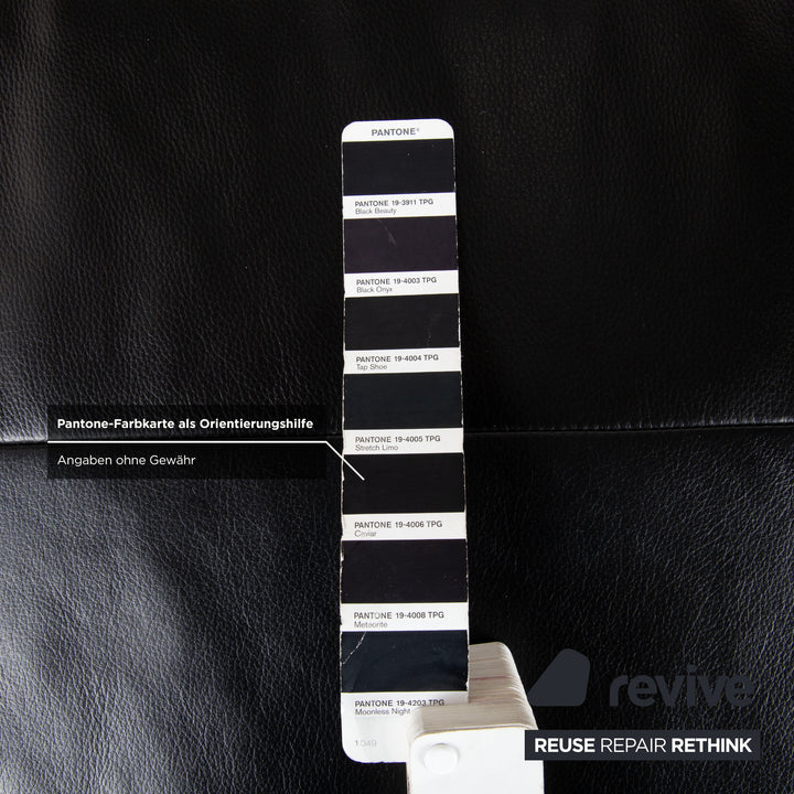 Tabouret en cuir noir BoConcept Zurich