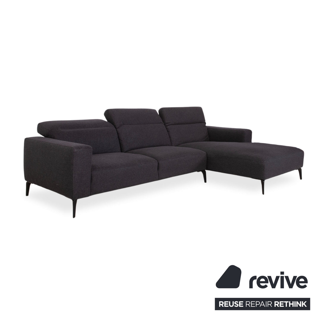 BoConcept Zürich Stoff Ecksofa Grau Anthrazit Sofa Couch manuelle Funktion