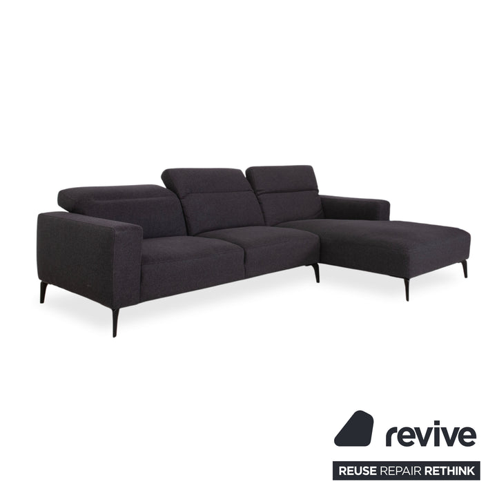 BoConcept Zürich Stoff Ecksofa Grau Anthrazit Sofa Couch manuelle Funktion