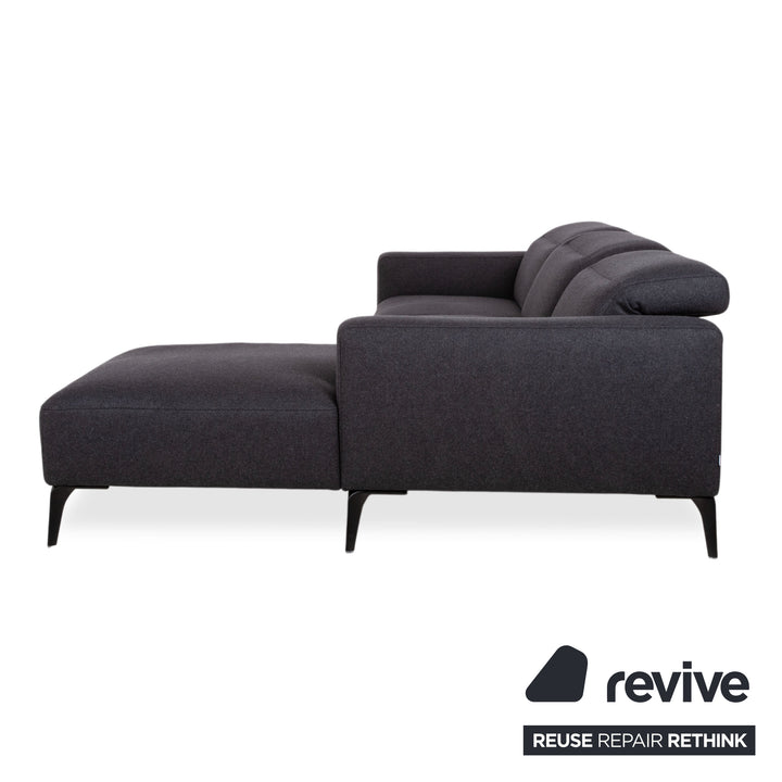 BoConcept Zürich Stoff Ecksofa Grau Anthrazit Sofa Couch manuelle Funktion