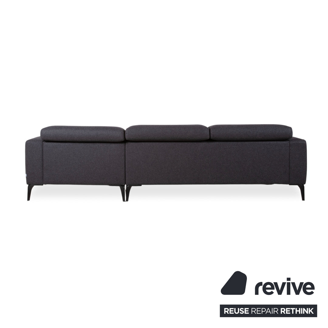 BoConcept Zürich Stoff Ecksofa Grau Anthrazit Sofa Couch manuelle Funktion