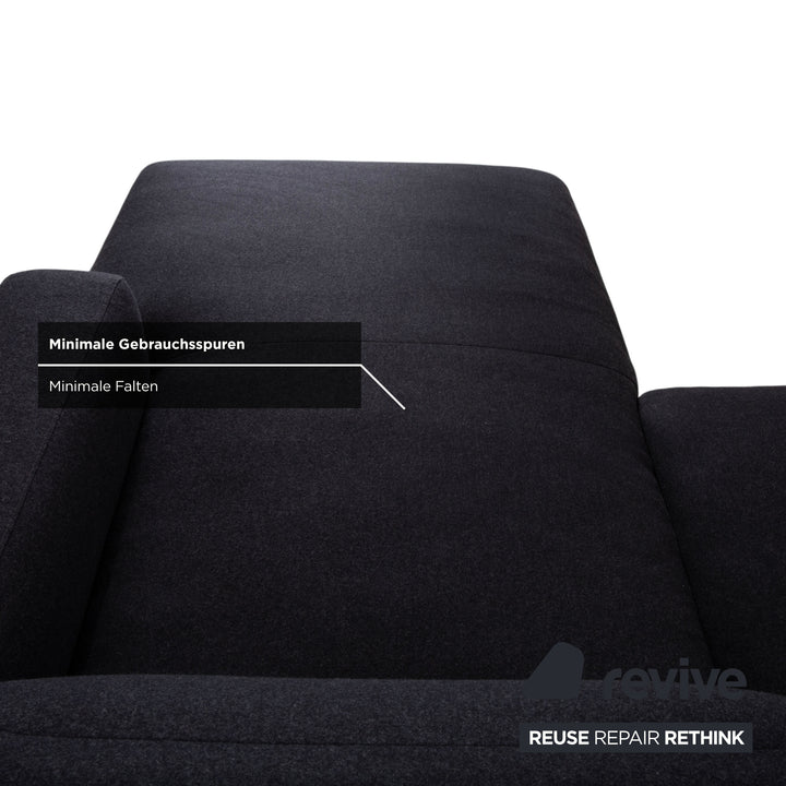 BoConcept Zürich Stoff Ecksofa Grau Anthrazit Sofa Couch manuelle Funktion