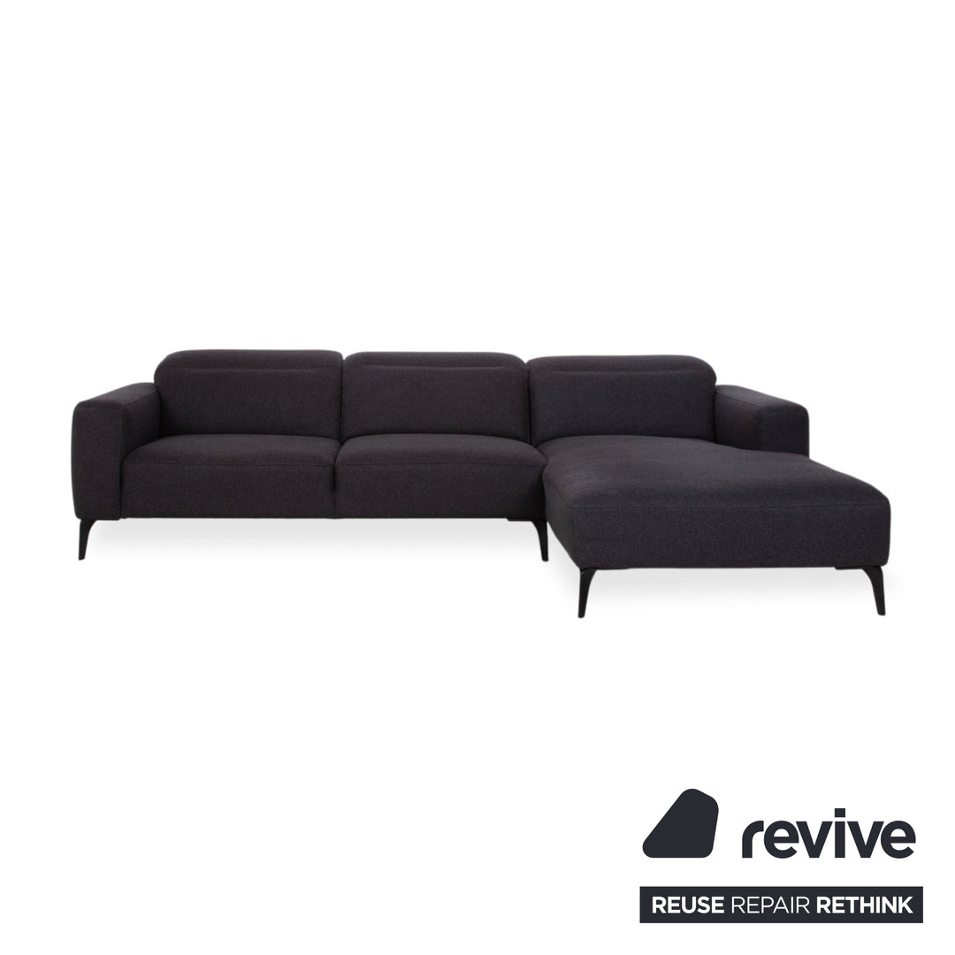 BoConcept Zürich Stoff Ecksofa Grau Anthrazit Sofa Couch manuelle Funktion