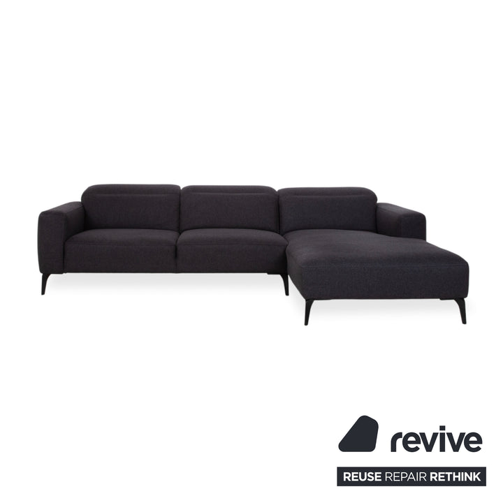 BoConcept Zürich Stoff Ecksofa Grau Anthrazit Sofa Couch manuelle Funktion