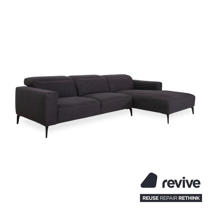 BoConcept Zürich Stoff Ecksofa Grau Anthrazit Sofa Couch manuelle Funktion
