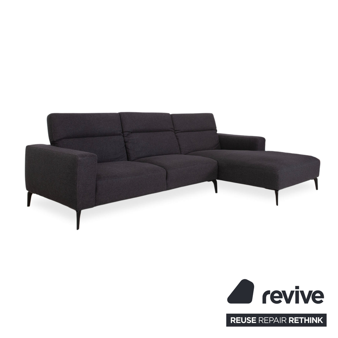 BoConcept Zürich Stoff Ecksofa Grau Anthrazit Sofa Couch manuelle Funktion