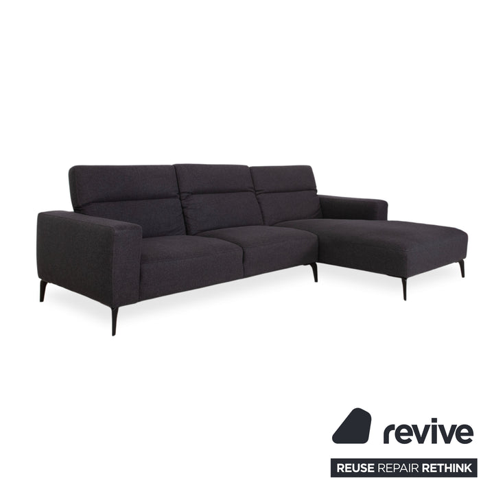 BoConcept Zürich Stoff Ecksofa Grau Anthrazit Sofa Couch manuelle Funktion