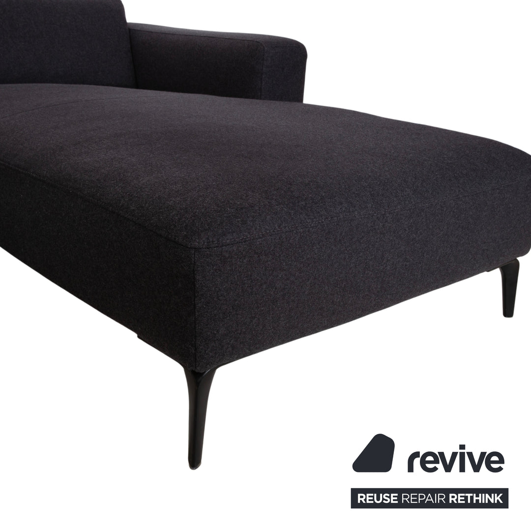 BoConcept Zürich Stoff Ecksofa Grau Anthrazit Sofa Couch manuelle Funktion