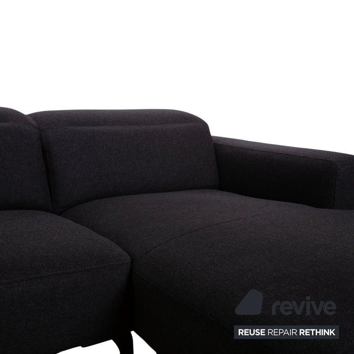 BoConcept Zürich Stoff Ecksofa Grau Anthrazit Sofa Couch manuelle Funktion