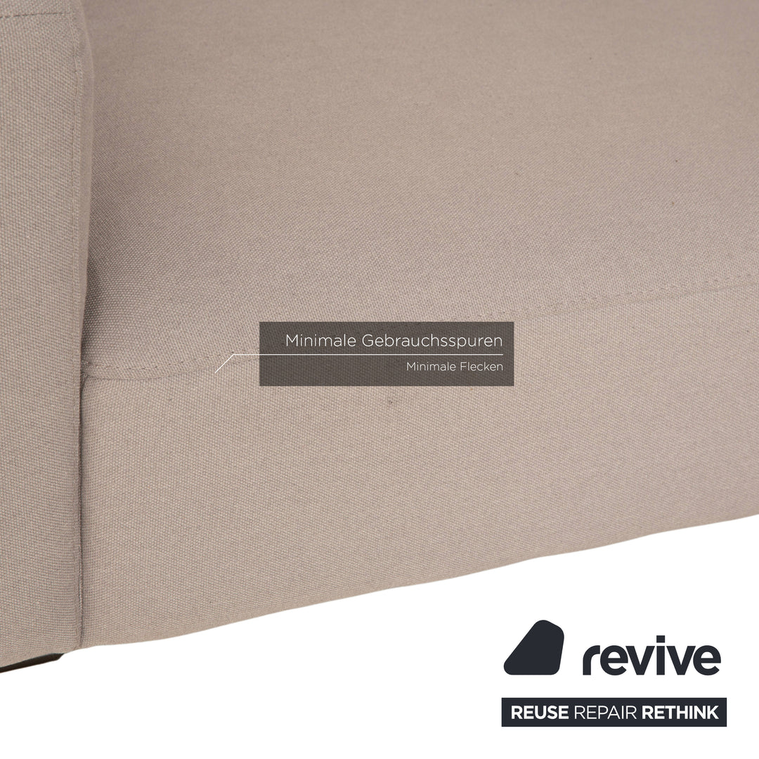 BoConcept Zurich Fabric Corner Sofa Grey Recamiere Right Sofa Couch