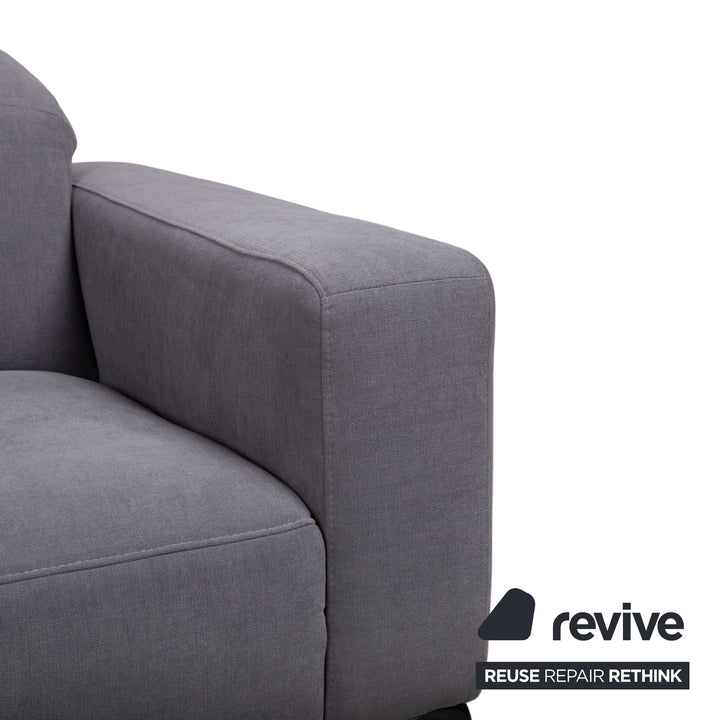 BoConcept Zürich Stoff Ecksofa Grau Sofa Couch
