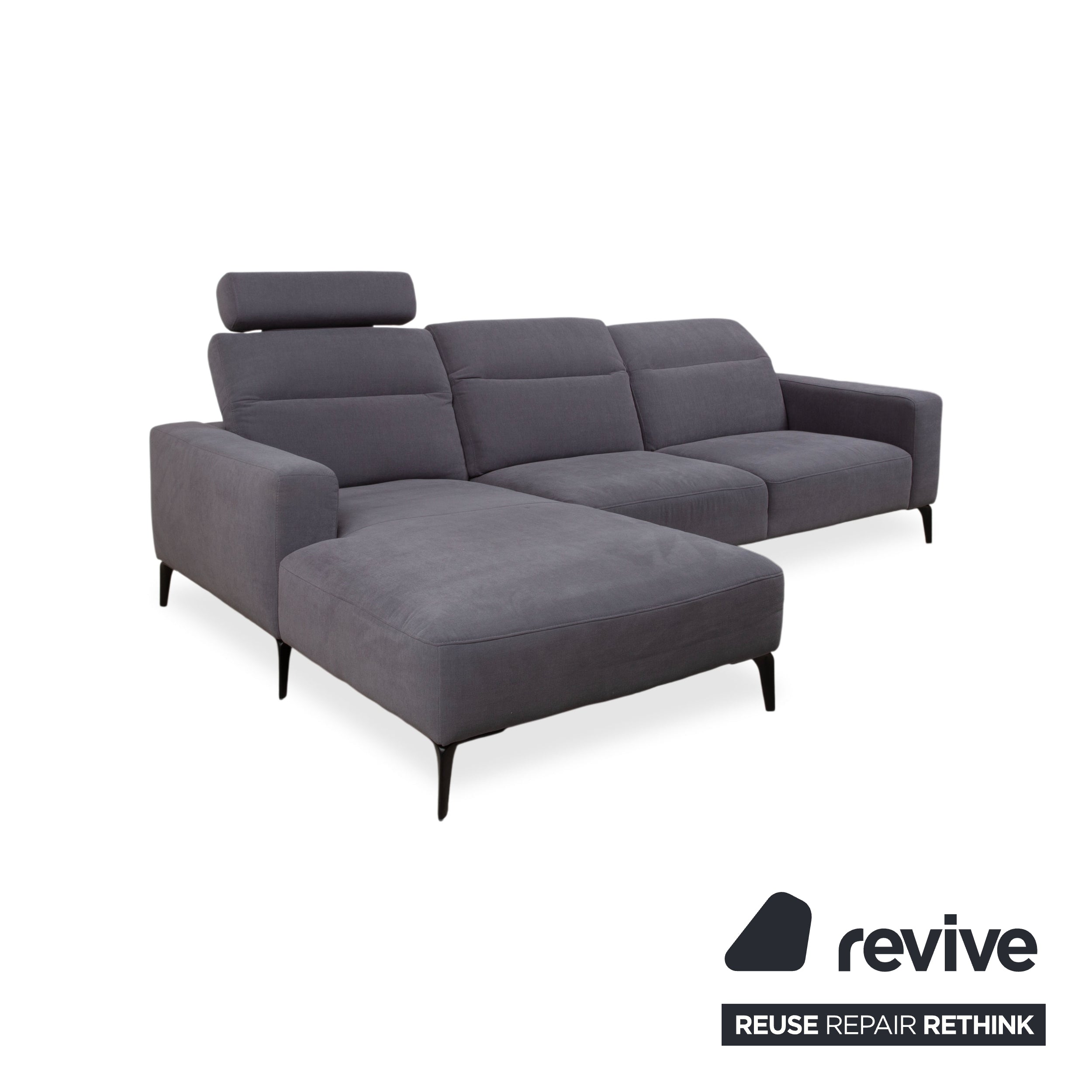 BoConcept Zürich Stoff Ecksofa Grau Sofa Couch