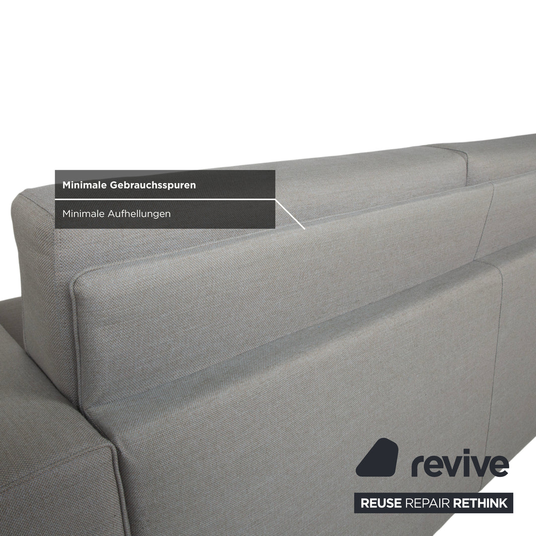 Bodema Joao Two-Seater Fabric Grey by Danilo Bonfanti Manual Function Sofa Bed