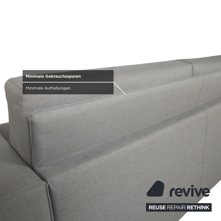 Bodema Joao Two-Seater Fabric Grey by Danilo Bonfanti Manual Function Sofa Bed