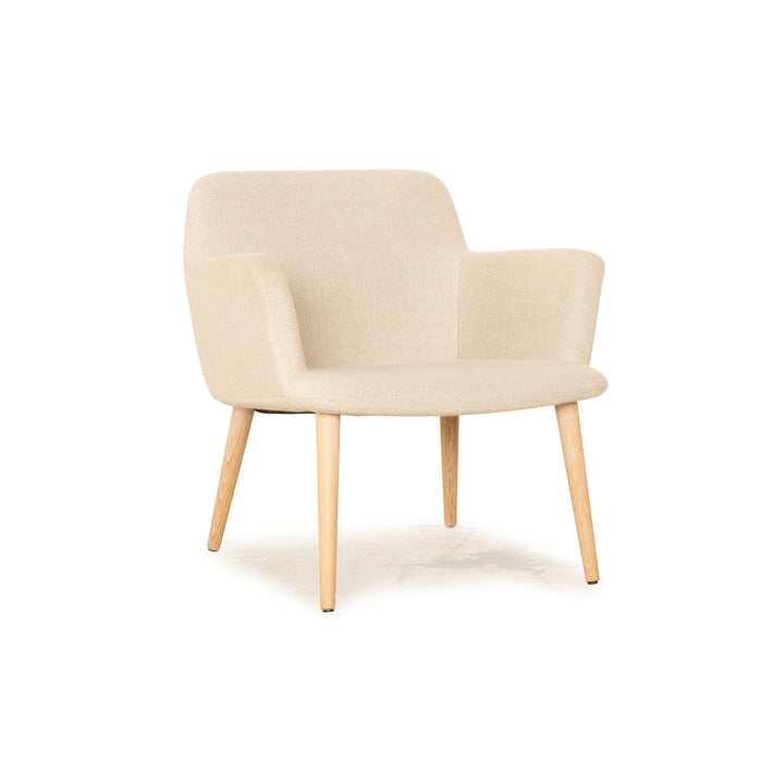 Fauteuil Bolia C3 en tissu crème