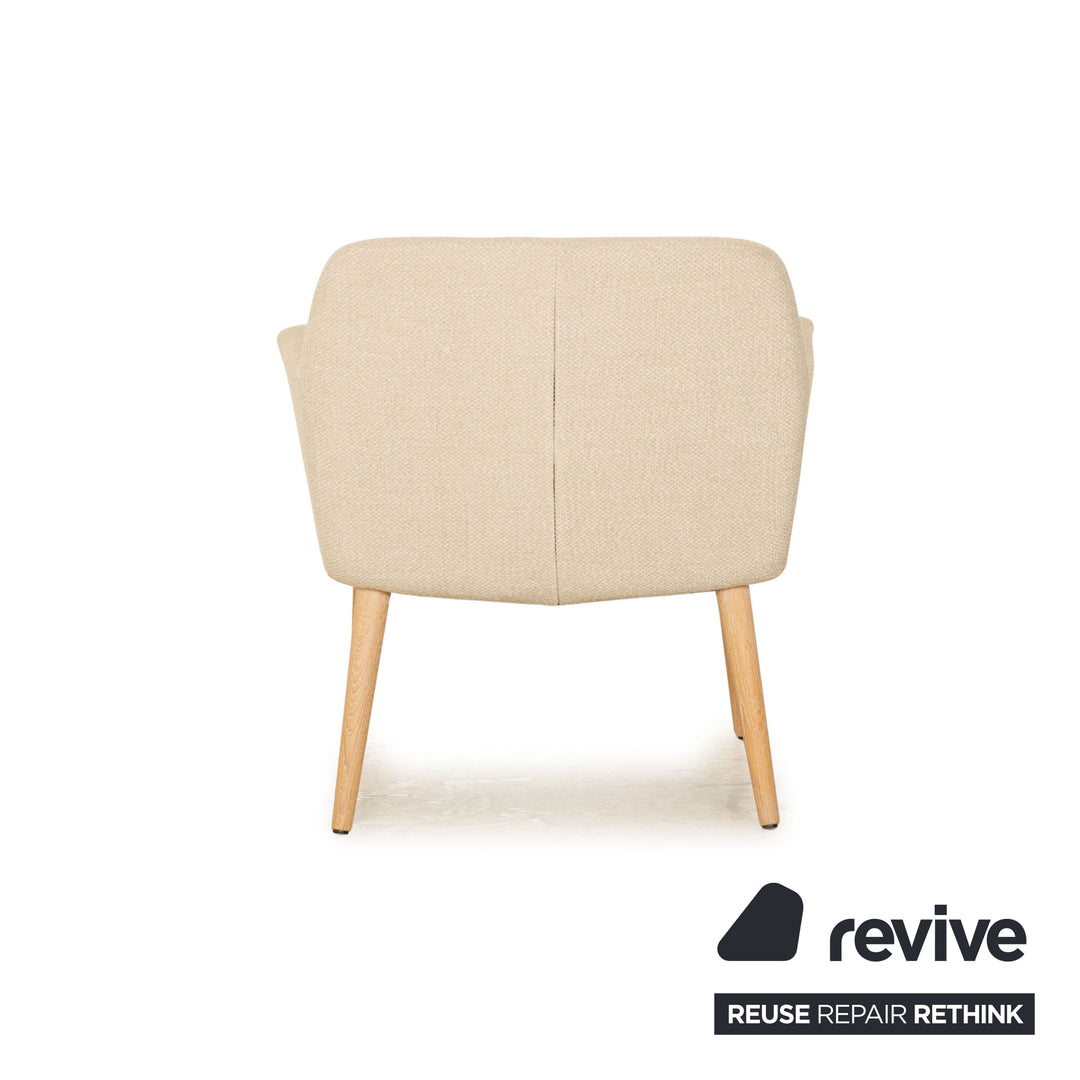 Fauteuil Bolia C3 en tissu crème