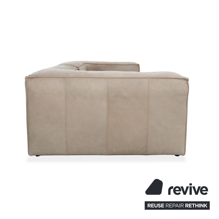 Bolia Cosima Leder Viersitzer Grau Sand Sofa Couch