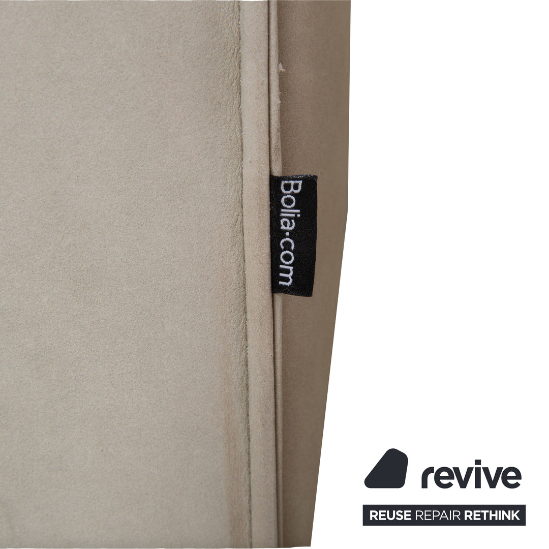 Bolia Cosima Leder Viersitzer Grau Sand Sofa Couch