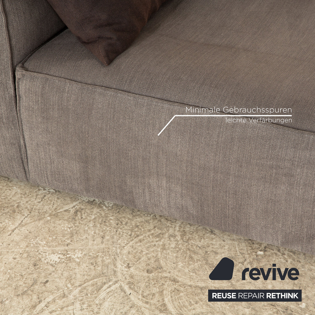 Bolia Cosima Fabric Four Seater Gray Sofa Couch