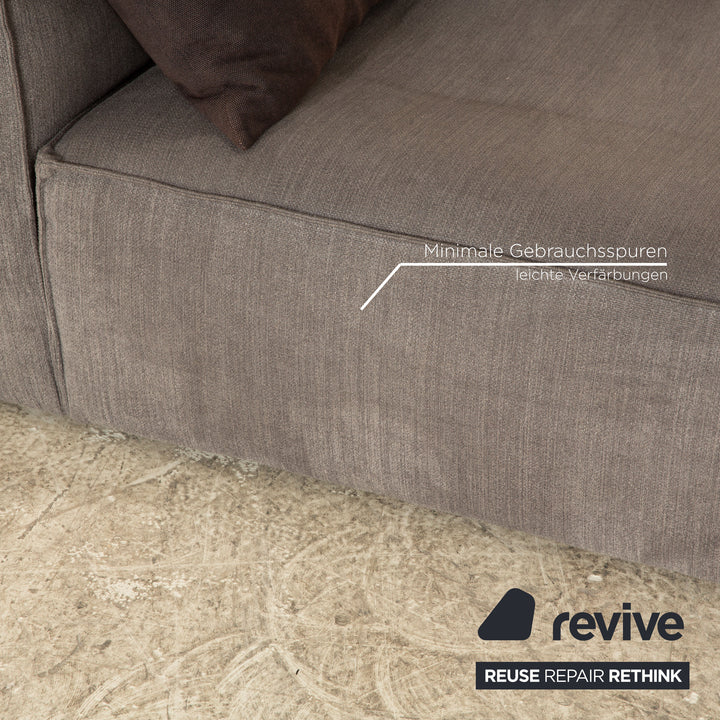 Bolia Cosima Fabric Four Seater Gray Sofa Couch