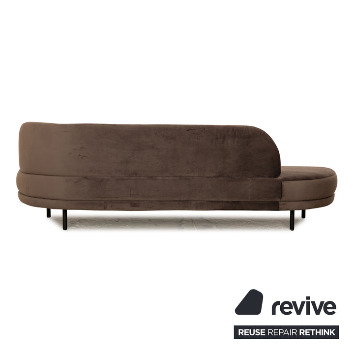 Bolia Grace Stoff Dreisitzer Braun Velours Sofa Couch