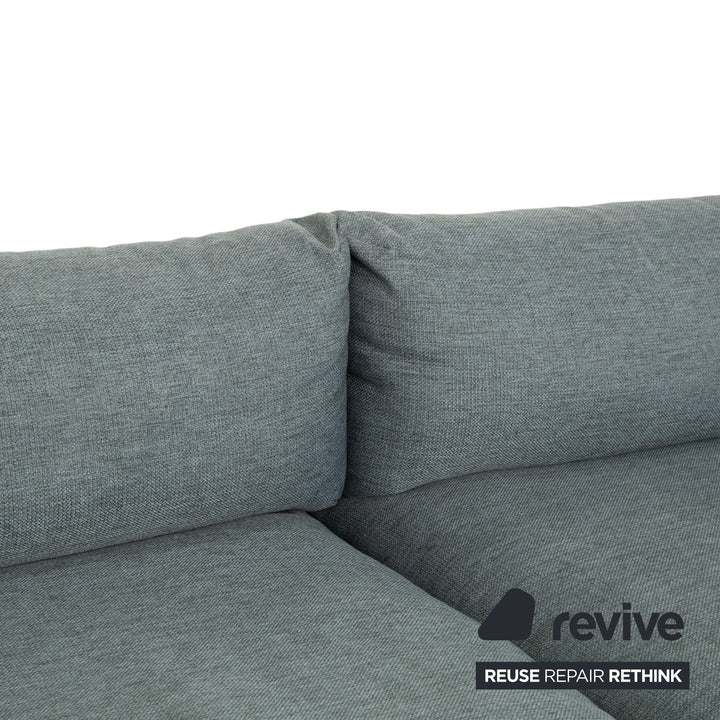 Bolia Lomi Stoff Viersitzer Grau Blau Grün Sofa Couch