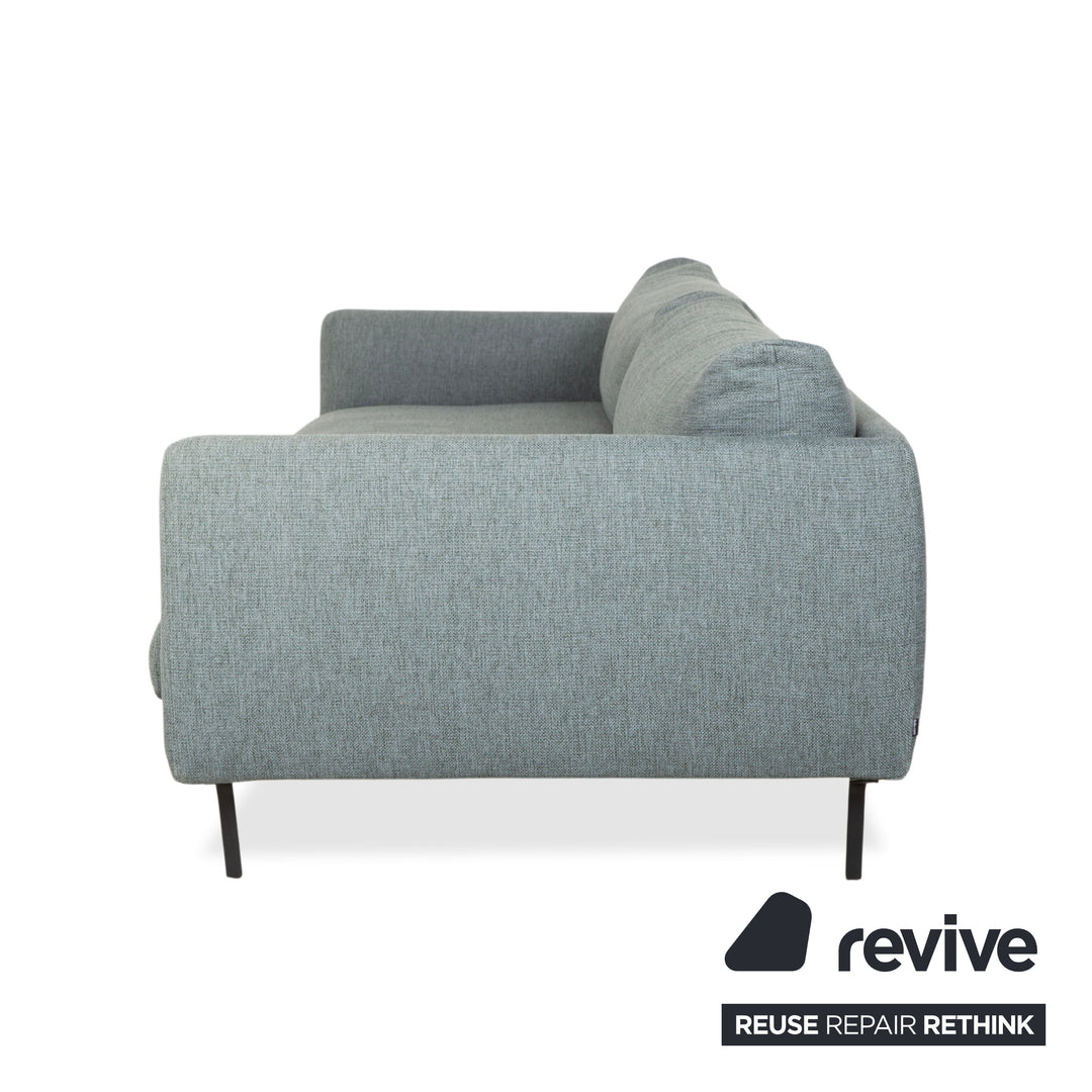 Canapé quatre places Bolia Lomi en tissu gris-bleu-vert