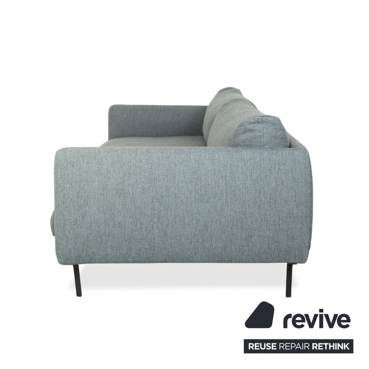 Canapé quatre places Bolia Lomi en tissu gris-bleu-vert