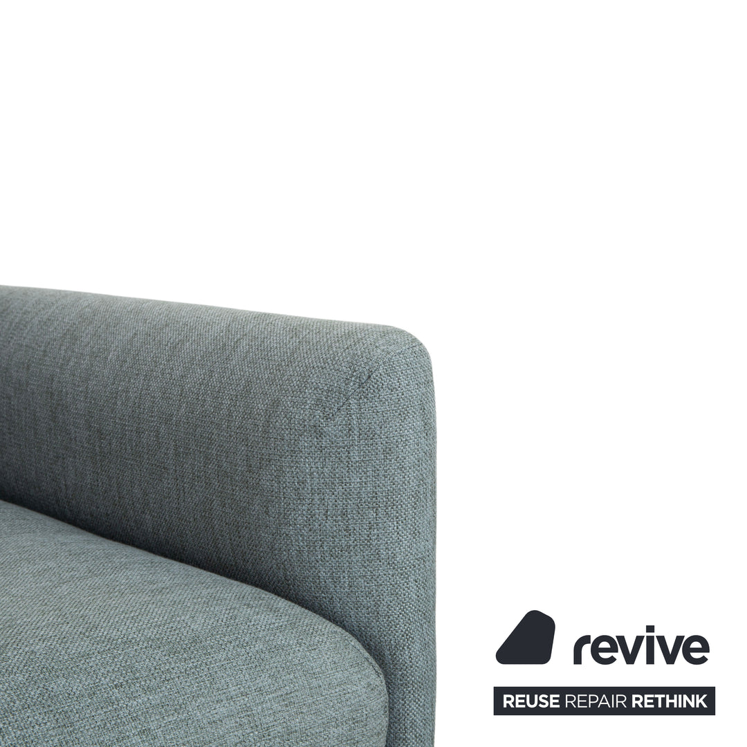 Canapé quatre places Bolia Lomi en tissu gris-bleu-vert