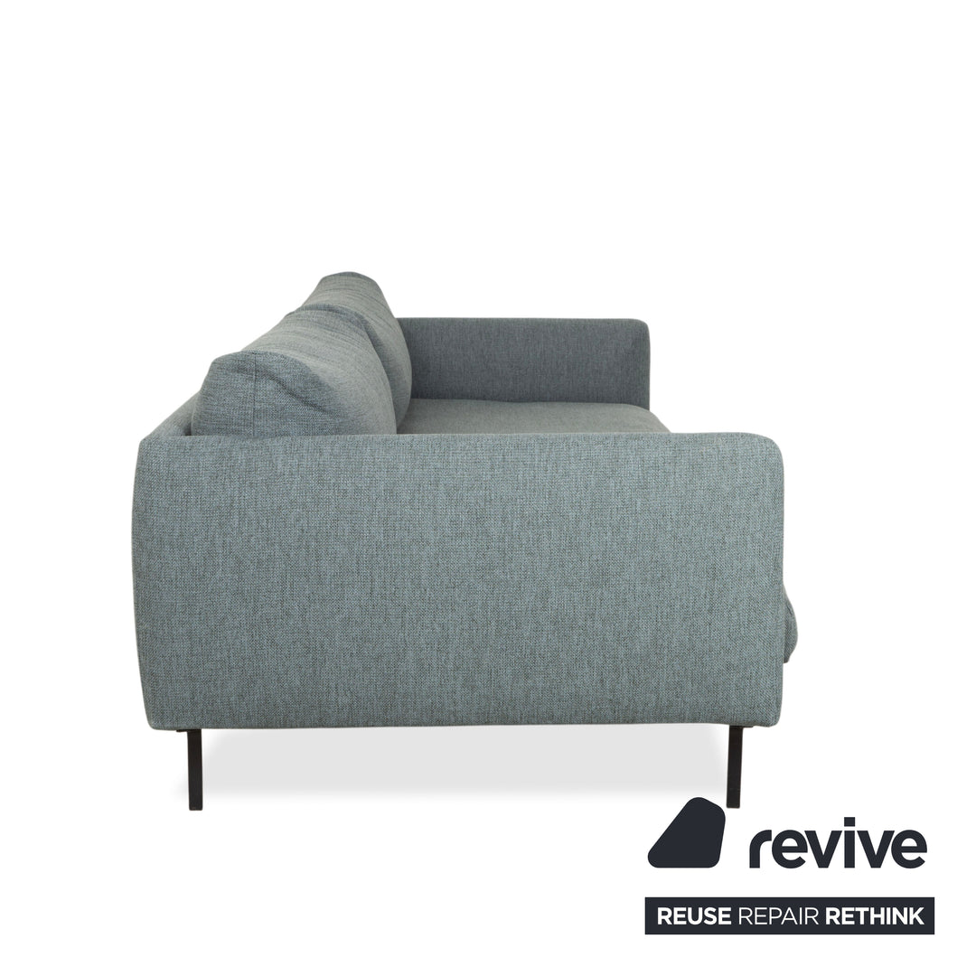 Bolia Lomi Stoff Viersitzer Grau Blau Grün Sofa Couch